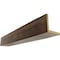 Ekena Millwork 2-Sided (L-beam) Rough Sawn Endurathane Faux Wood Ceiling Beam, Premium Aged, 4"W x 8"H  x 20'L BMRS2C0040X080X240ZD - alternate 1